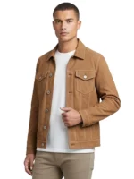 Fashionable suede jackets for men