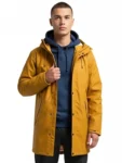 Golden Storm Hooded Rain Coat | Mustard Yellow Stylish Protection