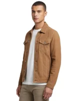 Luxury suede leather jacket for men