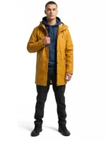 Water-resistant coat for men