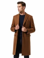 Wool coat for cold weather