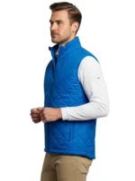 stand collar golf vest