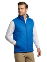 zip-up polyester vest