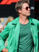 Brad Pitt green jacket