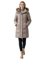 Casual puffer jacket for women