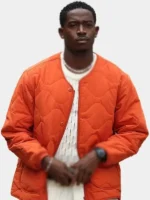 Damson Idris F1 Orange Jacket