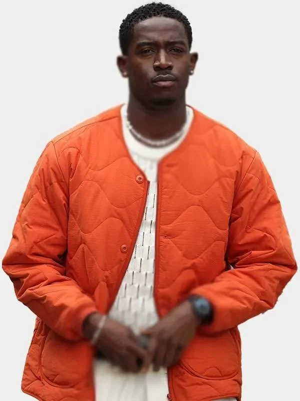 Damson Idris F1 Orange Jacket