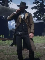 Game character leather coat