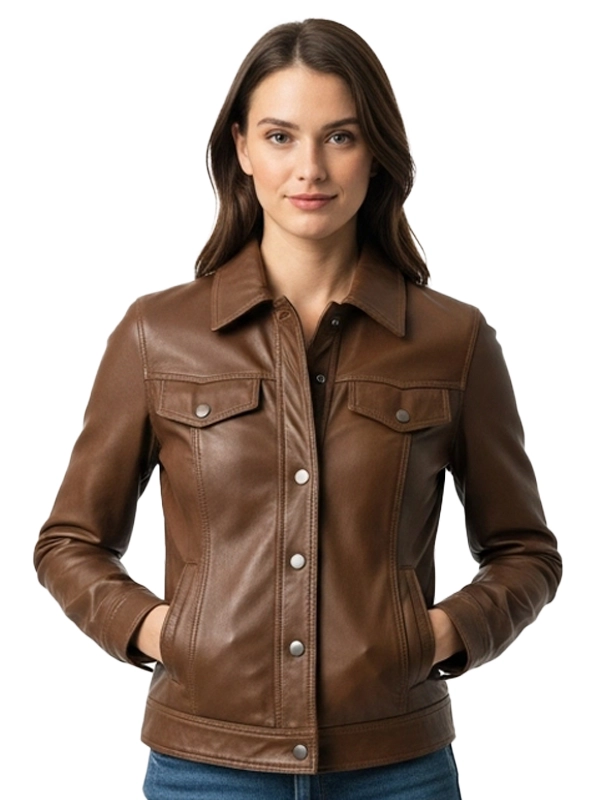 Imperial Brown Leather Jacket