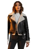 Noir Aurelia Shearling Jacket