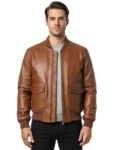 Ridescape Brown Leather Motorcycle Jacket
