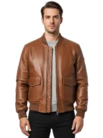 Ridescape Brown Leather Motorcycle Jacket