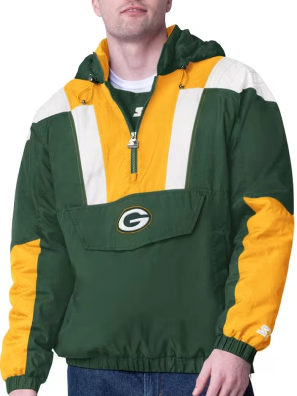 Starter Green Bay Packers Charger Pullover Jacket