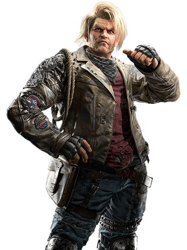 Tekken 8 Paul Phoenix Brown Leather Jacket