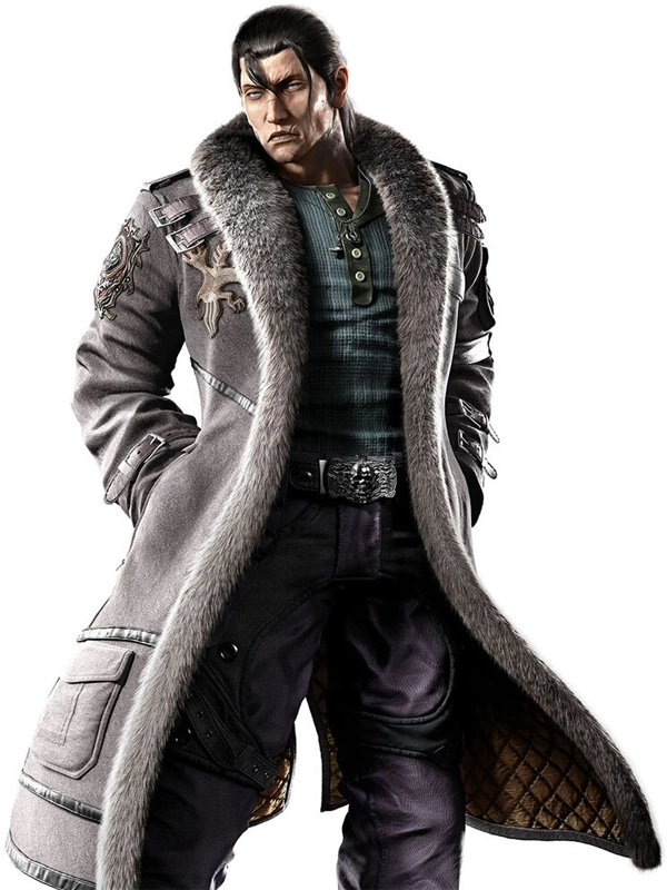 Tekken 8 Sergei Dragunov Gray Cosplay Trench Coat