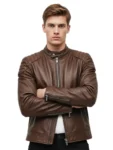 Titan Brown Leather Jacket