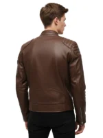 Titan Brown Leather Jacket for Men