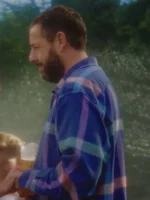 Adam Sandler vibrant checkered shirt