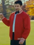 Bad Bunny Happy Gilmore 2 Red Letterman Jacket