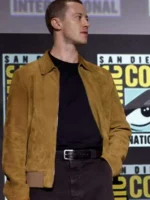 Johnny Storm brown leather jacket
