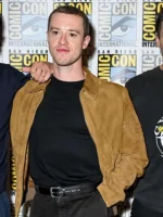 Joseph Quinn Fantastic Four Brown Leather Jacket