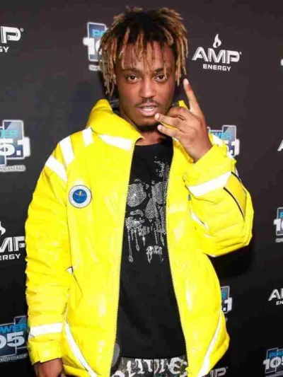 Juice Wrld Yellow Puffer Jacket