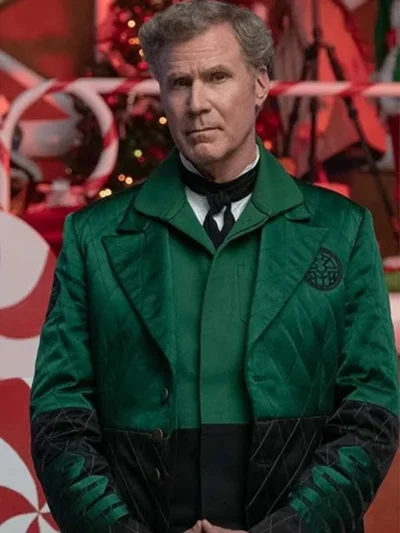 Will Ferrell Spirited Green Coat