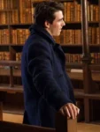 My Oxford Year Corey Mylchreest Wool Coat – Jamie Davenport Blue Peacoat