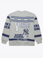 New York Yankees Grey Fleece Crewneck Sweatshirt