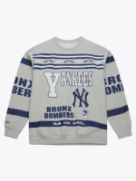 New York Yankees Vintage Grey Fleece Crewneck Sweatshirt