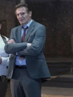 The Naked Gun 2025 suit
