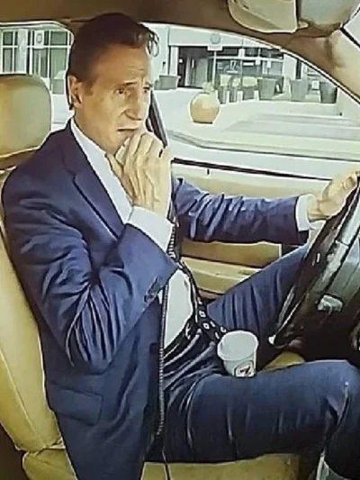 The Naked Gun Liam Neeson Blue Suit