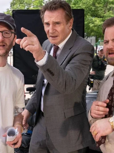 The Naked Gun Liam Neeson Grey Suit