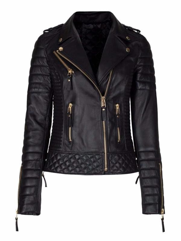 Women’s Slim Fit Biker Leather Jacket